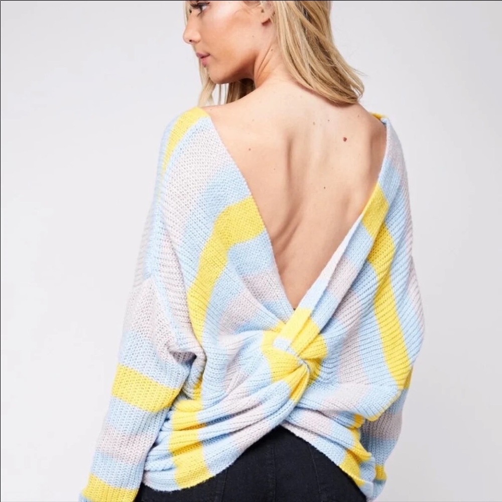 Twist Back Sweater